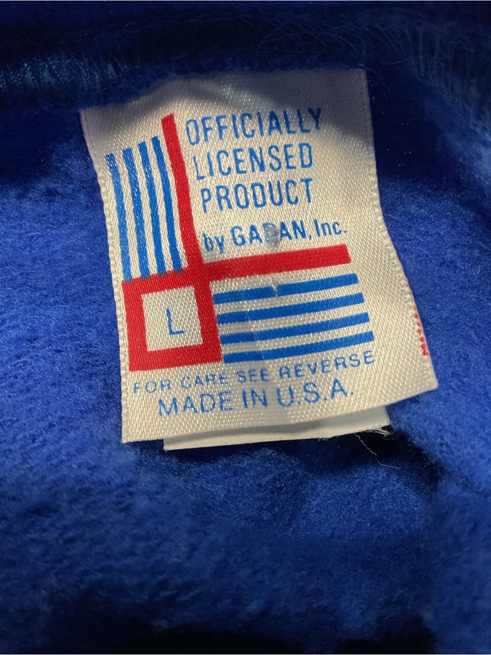 Vintage 1990 Chicago Cubs MLB Crewneck Sweatshirt USA Made Size L Blue - Picture 6 of 7